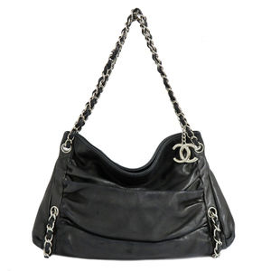 Chanel Chain Tote Bag Lambskin Black
